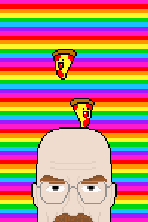 Breaking Bad guy has pizza bouncing on his head by Lacey Micallef