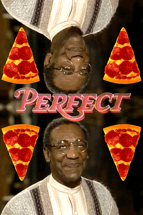 Bill Cosby is tweakin for some pizza