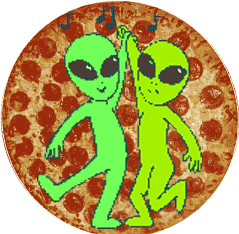 Aliens love pizza too