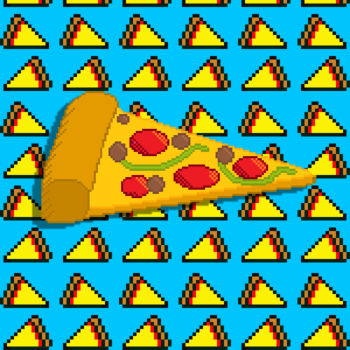 Hovering Pizza by Lacey Micallef