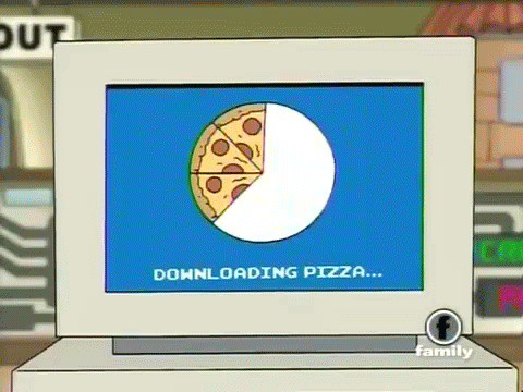 Downloading Pizza, please wait